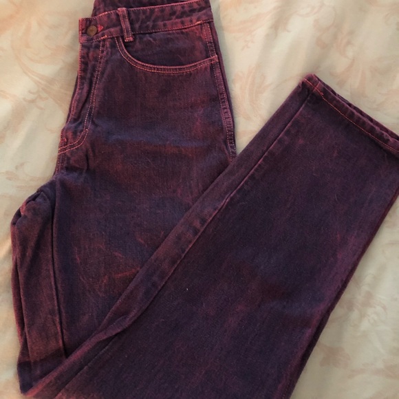 Purple washed denim straight leg size 11/12 jeans. - Picture 7 of 7